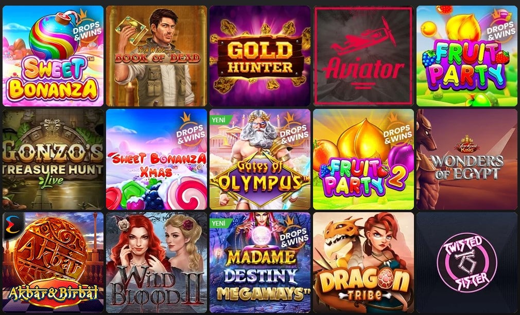 en cok tercih edilen mobilbahis slot oyunlari nelerdir